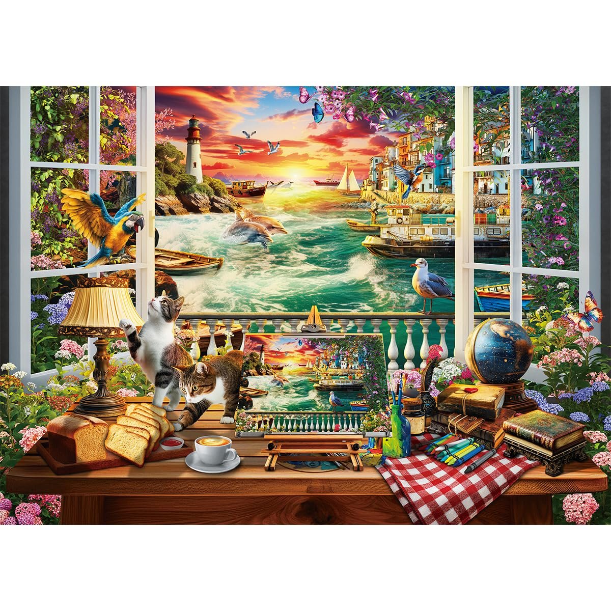 Пазл HUADADA Fairy Tale in Front of the Window 1000 деталей 70 x 50 см, фото №1