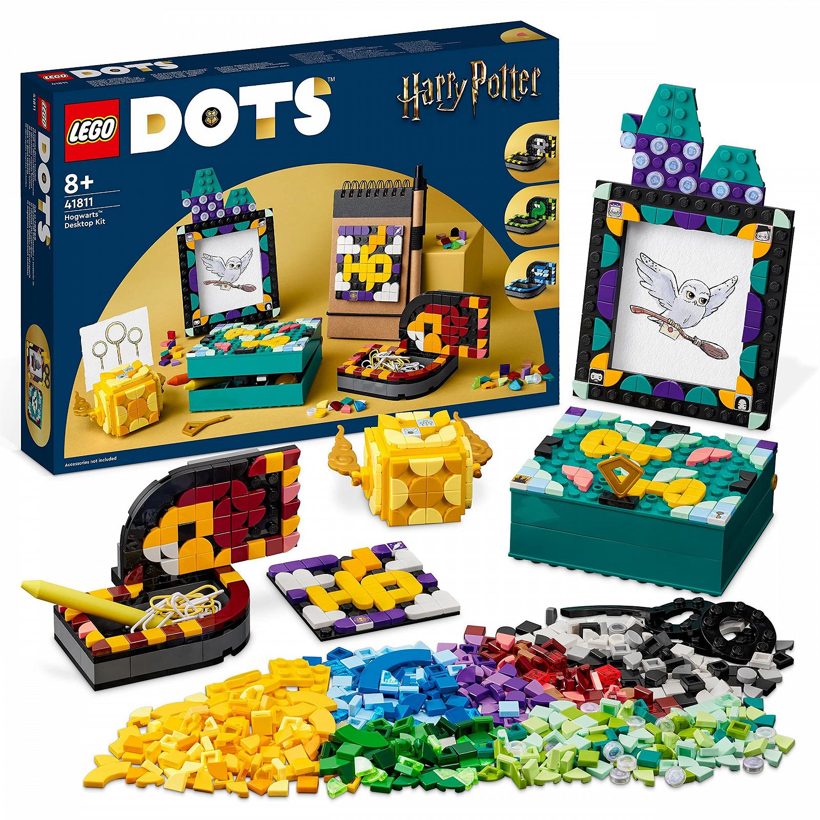 LEGO DOTS 41811 Набір для столу Гогвортс DIY Аксесуари Гаррі Поттер для школи, фото №1 LEGO DOTS 41811 Набір для столу Гогвортс DIY Аксесуари Гаррі Поттер для школи, фото №1