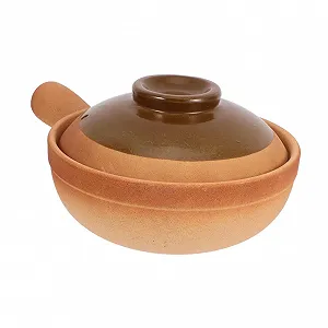 Кастрюля NOLITOY глиняная традиционная с крышкой для риса и супа - Фото 1