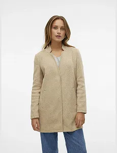 Пальто VERO MODA VMBrushedkatrine Жіноче Коротка Куртка-піджак з коміром-стійкою synthetic.ua - Фото 1