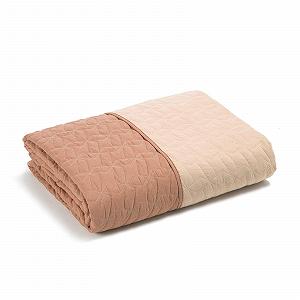 Покрывало Caleffi Pagoda 100% Полиэстер Однотонный Односпальный Персиковый synthetic.ua - Фото 1