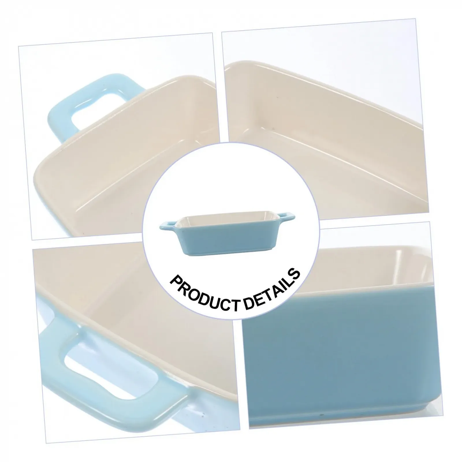 Форма для запекания TOYANDONA керамическая жаростойкая для духовки гладкая поверхность, фото №3