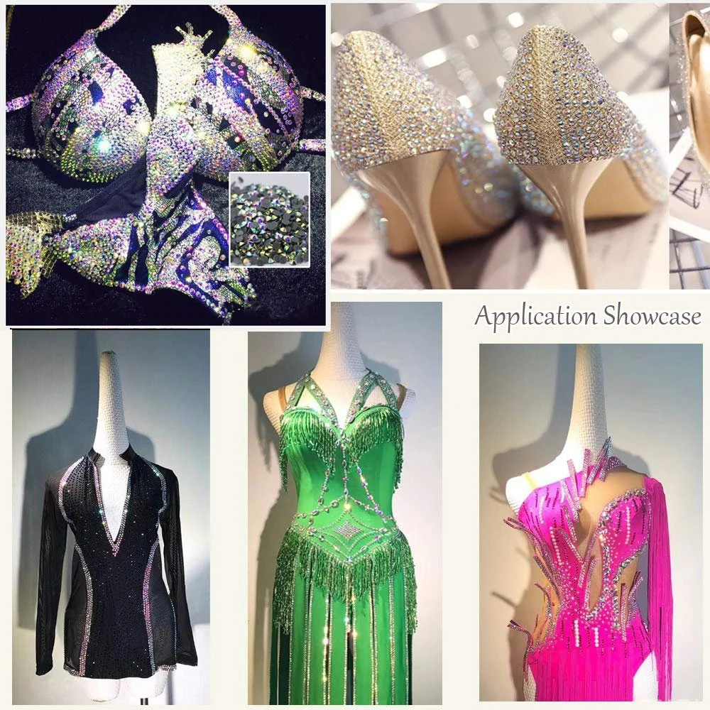 Стразы Кристалл Без Термофиксации Flatback Kristall Strasssteine, супер яркие стеклянные камни для 3D-нейл-арта и изготовления одежды своими руками, Астральный Бургундский, 20ss, 1440 шт, фото №1