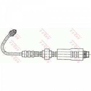Тормозной шланг TRW PHB542 для RENAULT, задняя ось слева synthetic.ua - Фото 1