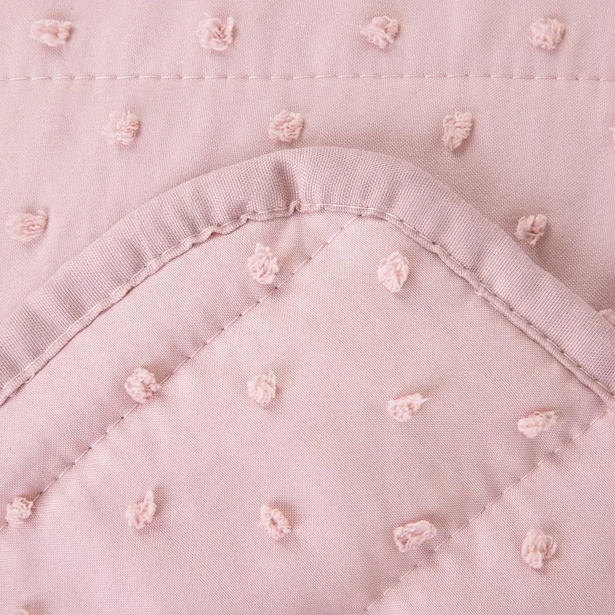 Покрывало HOMLA Cuddly Плед на диван Флисовый плед в горошек Розовый 200 x 220 см, фото №5