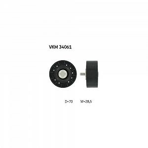 Ролик обводной/направляющий поликлинового ремня SKF VKM 34061 для FORD, левый верхний - Фото 1