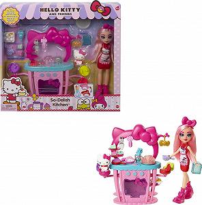 Купити Ігровий набір Hello Kitty Gourmet Kitten GWX05, лялька Hello Kitty та Еклера, приблизно 25 см заввишки, з 25 аксесуарами - Фото 1 Ігровий набір Hello Kitty Gourmet Kitten GWX05, лялька Hello Kitty та Еклера, приблизно 25 см заввишки, з 25 аксесуарами - Фото 1