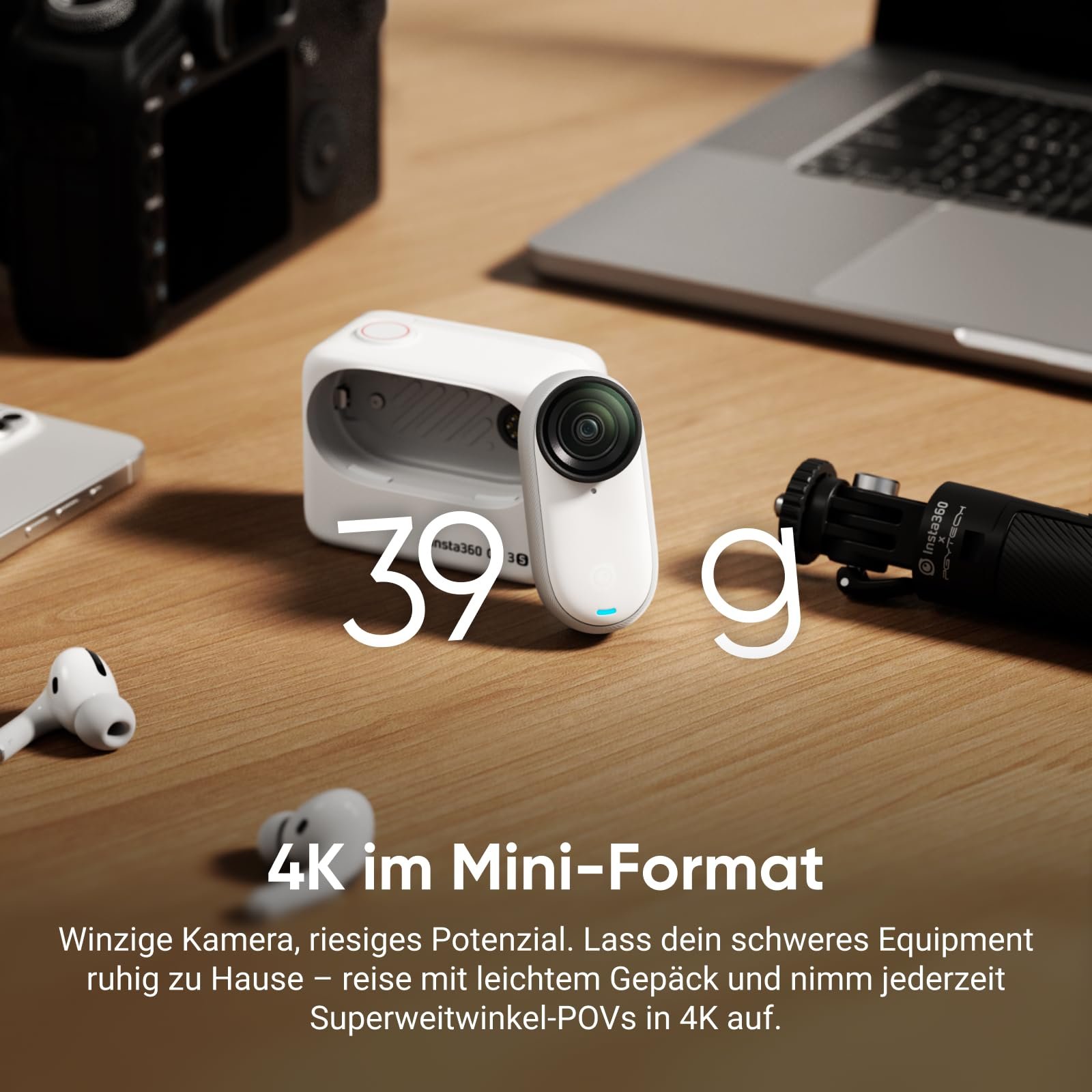Екшн-камера Insta360 GO 3S 128GB 4K портативна міні, фото №2