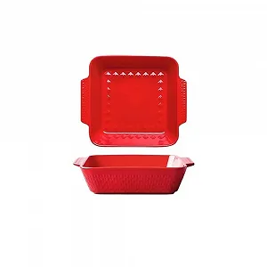 Купить Форма для запекания Керамическая 1500 мл Прямоугольная с двойными ручками Фарфоровая - Фото 1 Форма для запекания Керамическая 1500 мл Прямоугольная с двойными ручками Фарфоровая - Фото 1