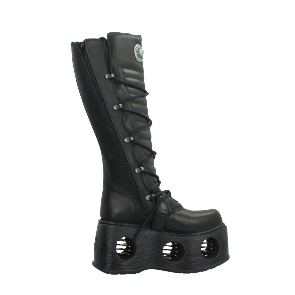 Чоботи New Rock Neptuno M-272-S2 готичні шкіряні чорні, фото №4 Чоботи New Rock Neptuno M-272-S2 готичні шкіряні чорні, фото №4