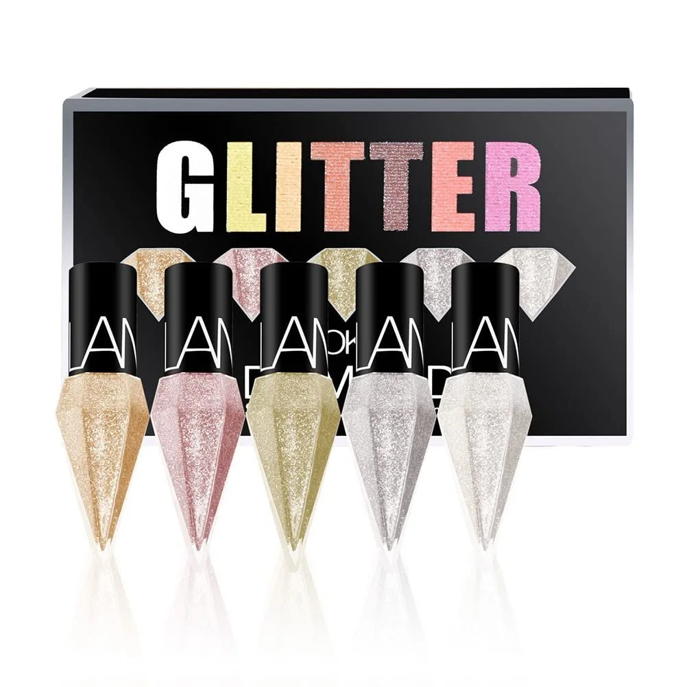 Подводка для глаз WINBST Перламутровая Блестящая, 5 штук Бриллиантовая Жидкая, фото №1