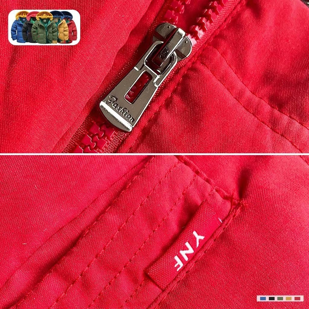 Зимова куртка Linboo для хлопчиків, пухова зі знімним оксамитовим в'язаним капюшоном, тепла стьобана, фото №4 Зимова куртка Linboo для хлопчиків, пухова зі знімним оксамитовим в'язаним капюшоном, тепла стьобана, фото №4