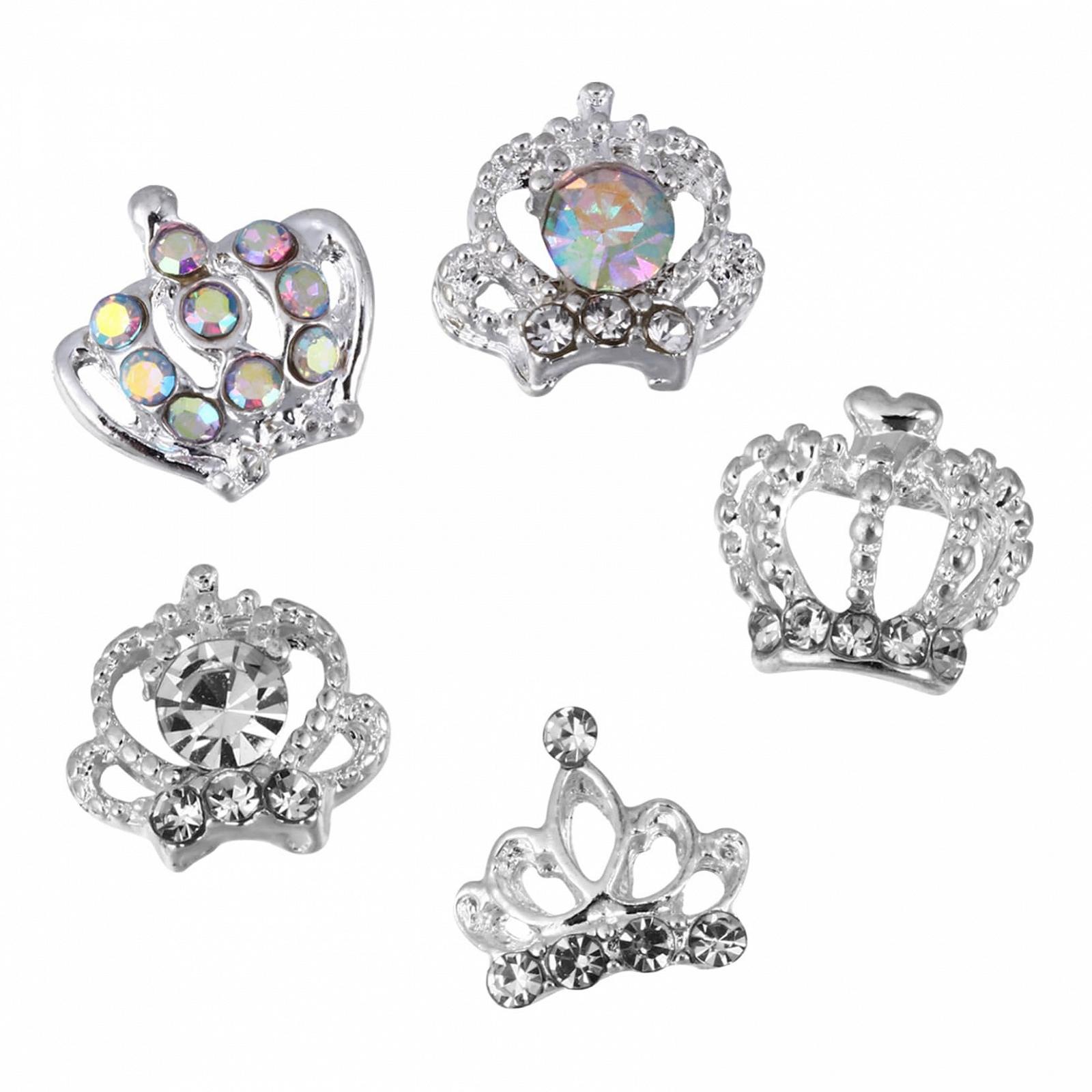 Украшение для ногтей Корона из сплава, 50 шт., фото №1