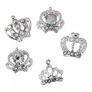 Прикраса для нігтів Корона зі сплаву, 50 шт. - Фото 1