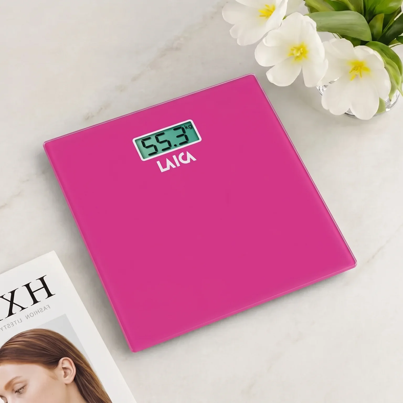Ваги підлогові Laica PS 1008 Pink / Електронні / до 150 кг / Рожеві, фото №2