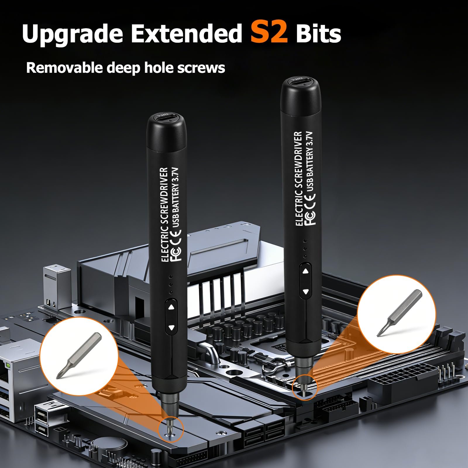 Набор аккумуляторных отверток Mini Electric Screwdriver Set 46 в 1 36 магнитных бит, фото №4 Набор аккумуляторных отверток Mini Electric Screwdriver Set 46 в 1 36 магнитных бит, фото №4