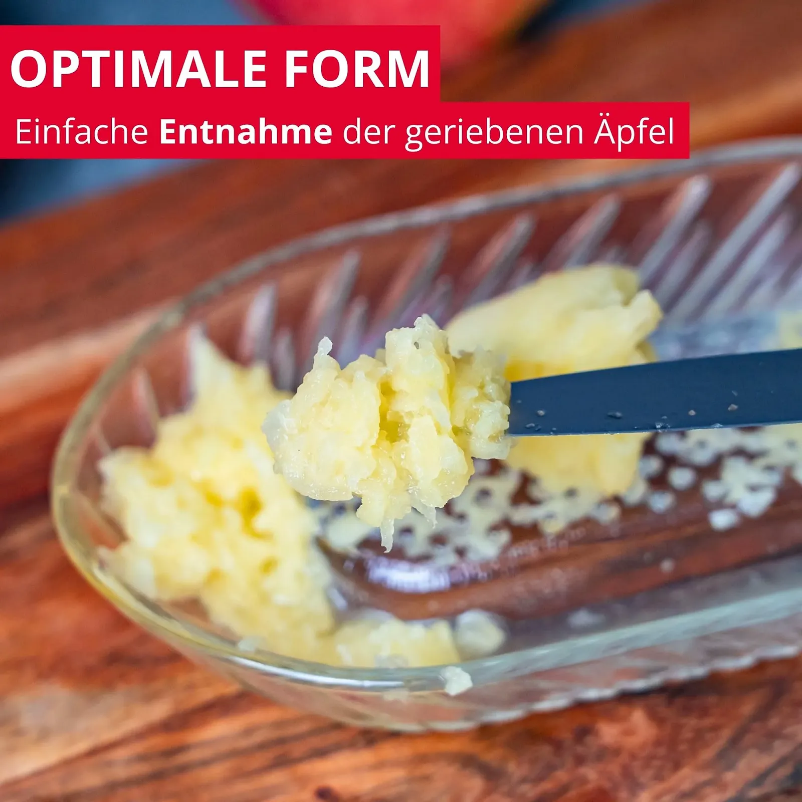 Терка Westmark 115222E1 для яблук, об'єм 140 мл, Скло, Прозора, фото №6