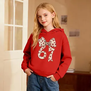 Худи 67 Meme Y2K с длинными рукавами и принтом 67, удобный свитшот, уличный пуловер для мальчиков и девочек, модный худи synthetic.ua - Фото 1