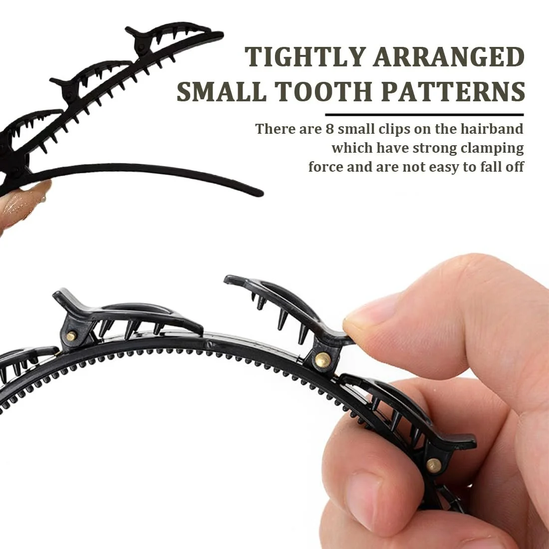 Обруч для волос с 2 зажимами, фото №3 Обруч для волос с 2 зажимами, фото №3