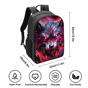 Ранець Wolf DPEOANEBN для дівчинки підлітка, шкільний, початкова школа, дитячий, повсякденний, 40x28x16 см synthetic.ua - Фото 1