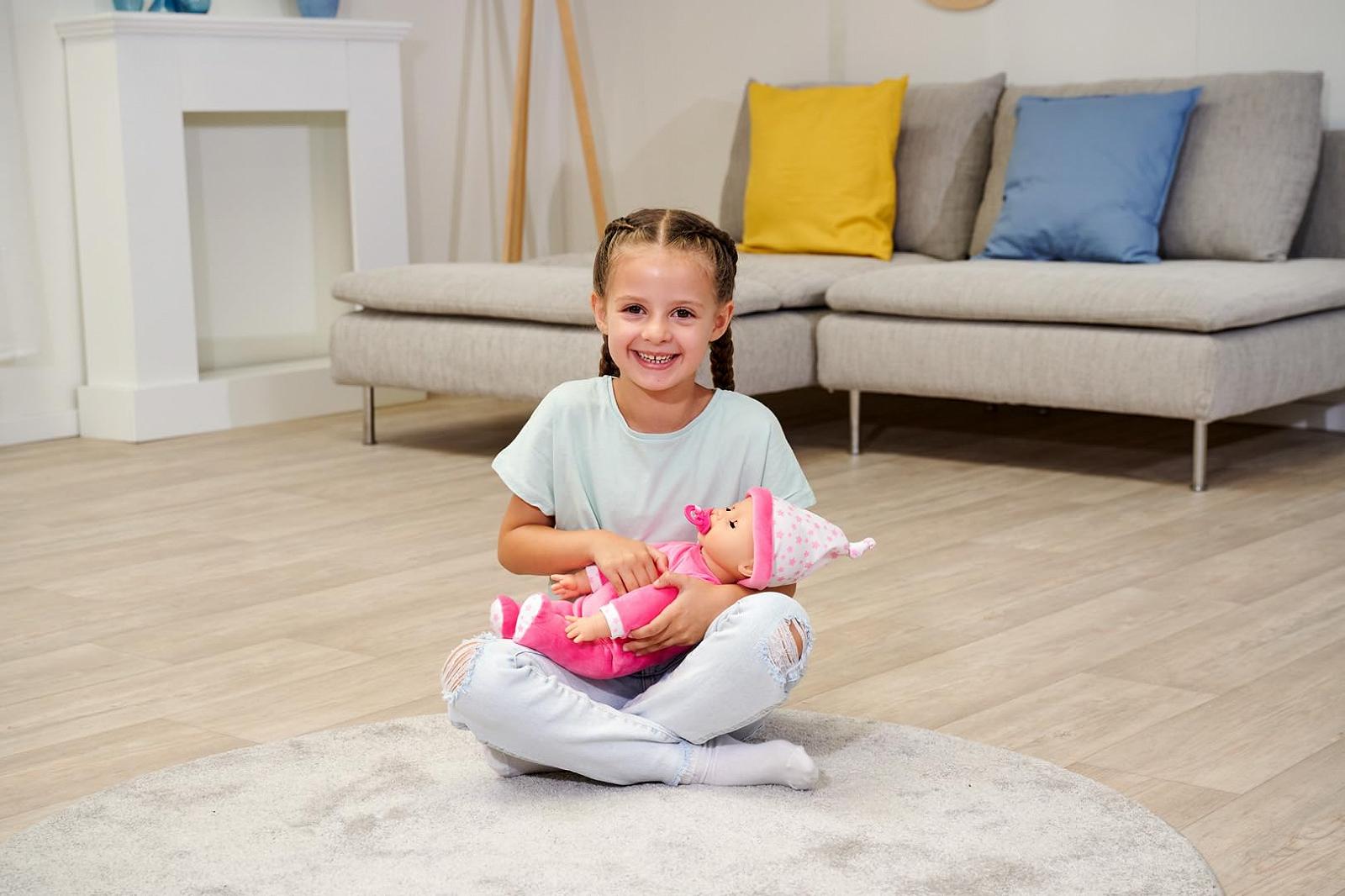 Кукла Simba Laura Snooze Time (38 см) Мягкотелая детская со звуками, дыхательными движениями и закрывающимися глазами, фото №6