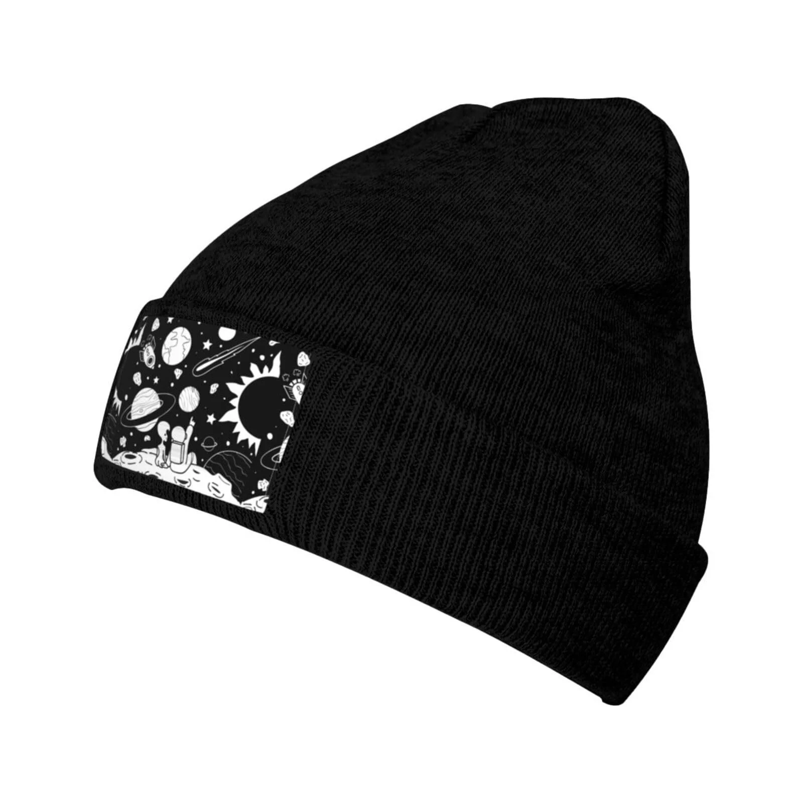 Шапка-бини JBYJBX с принтом космонавта, осенняя, зимняя, повседневная, для активного отдыха, лыжная, вязаная, фото №1 Шапка-бини JBYJBX с принтом космонавта, осенняя, зимняя, повседневная, для активного отдыха, лыжная, вязаная, фото №1