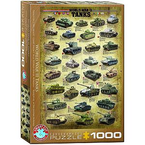 Пазл Eurographics World War II Tanks 1000 деталей - Фото 1