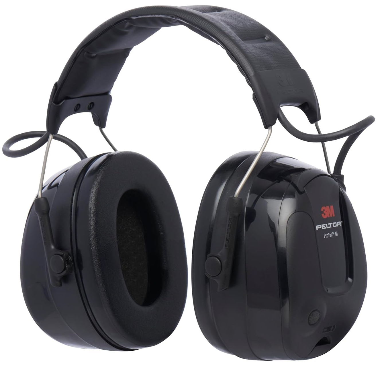 Активні навушники для стрільби 3M PELTOR ProTac III Slim / Активне шумозаглушення / Чорні, фото №3