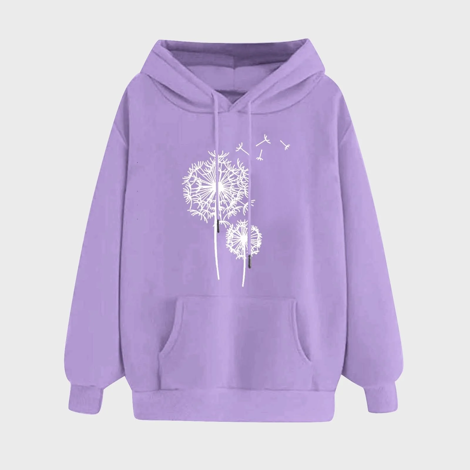 Пуловер Qixiu З капюшоном з довгими рукавами, фото №3