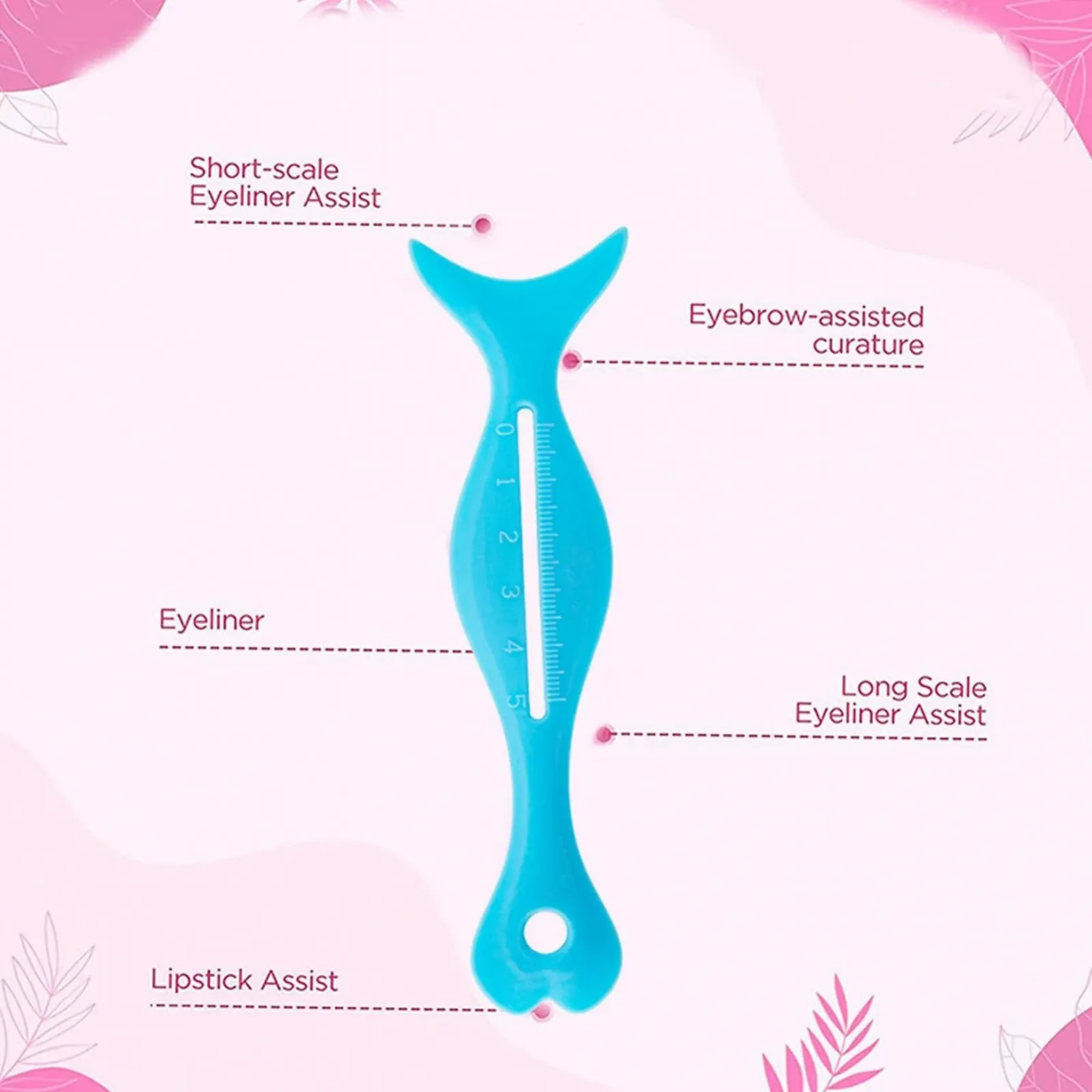 Трафарет для макіяжу Fowybe, силіконовий інструмент для підводки очей для ідеальних стрілок, фото №4