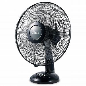 Вентилятор Ardes настольный, 40 см, 5 лопастей, колебающийся, Total Black, 3 скорости, модель AR5S41 - Фото 1