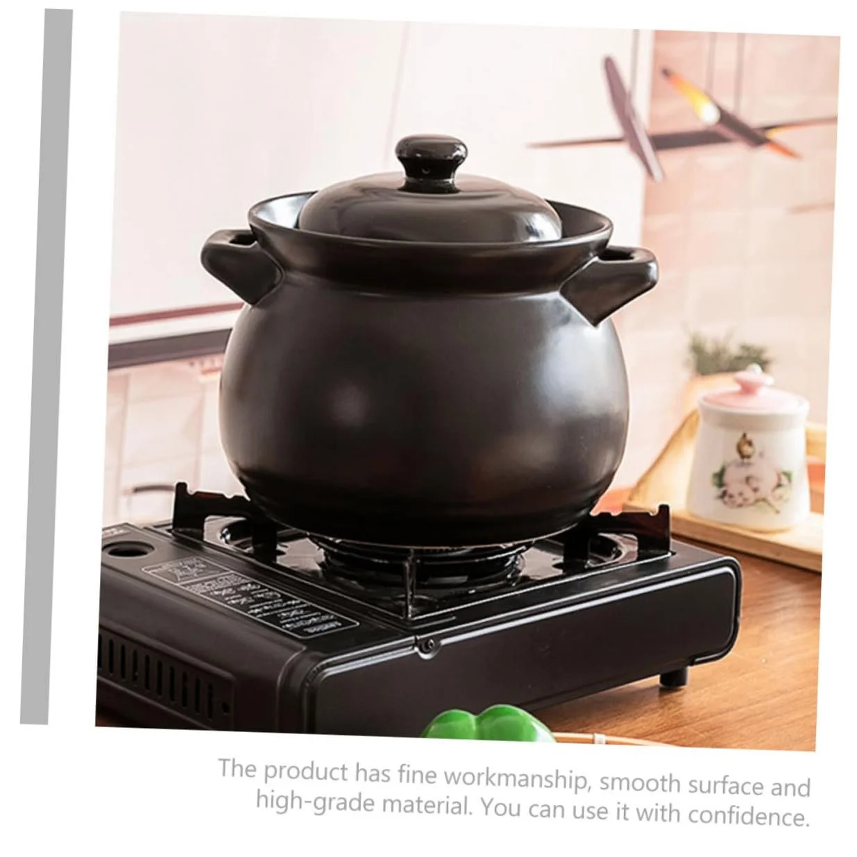 Кастрюля Mobestech керамическая маленькая черная, фото №9 Кастрюля Mobestech керамическая маленькая черная, фото №9