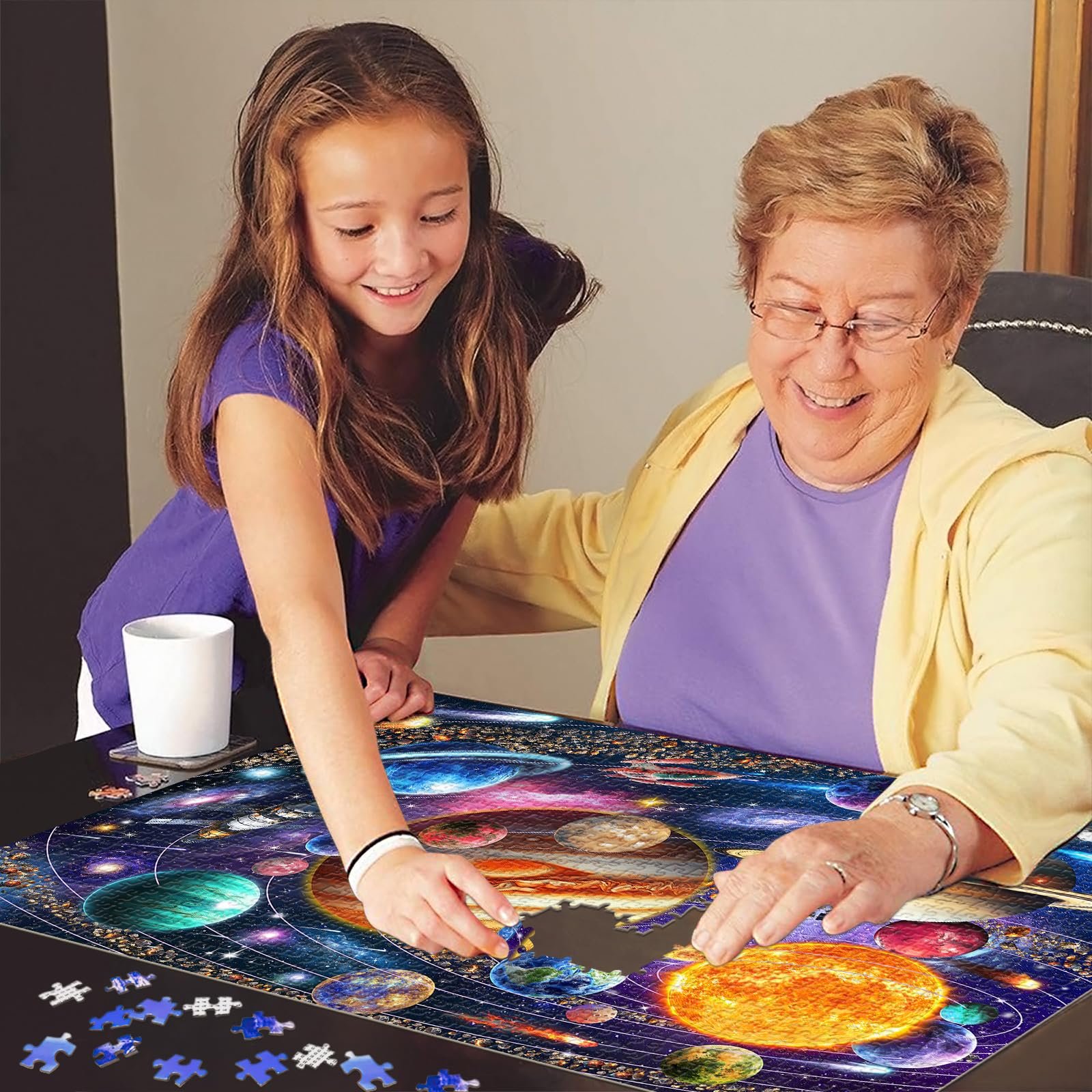 Пазл HUADADA Solar System 1000 елементів Кольоровий, фото №5