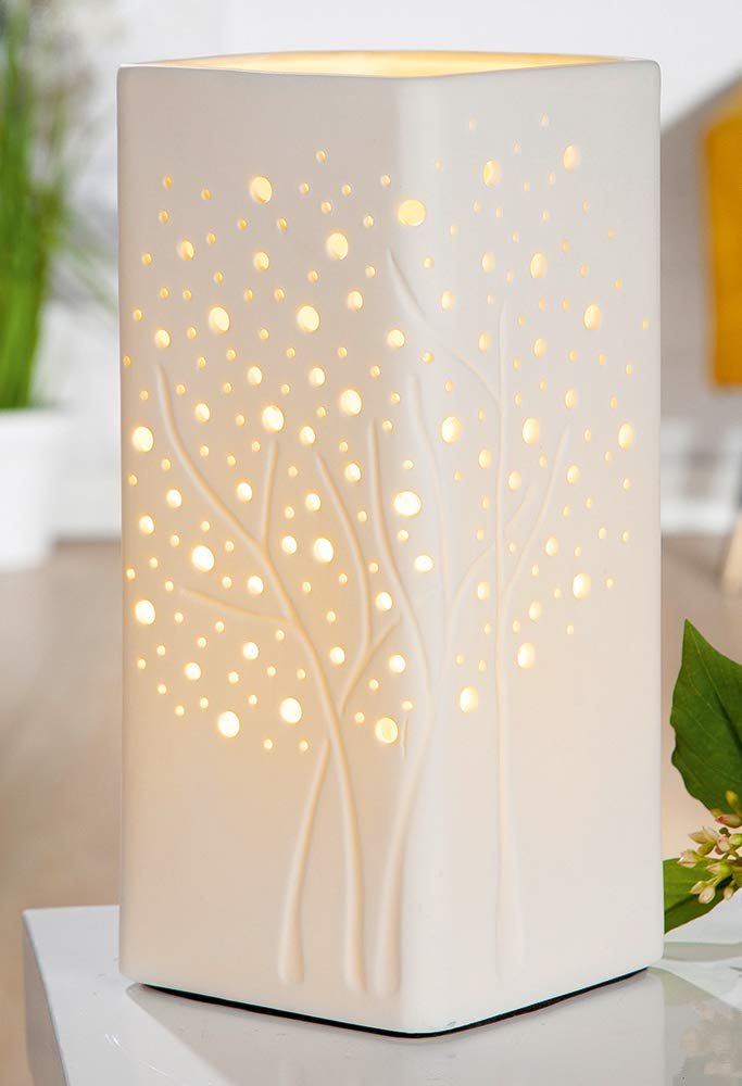 Настільна лампа Gilde Prickel Порцеляна Візерунки, фото №2