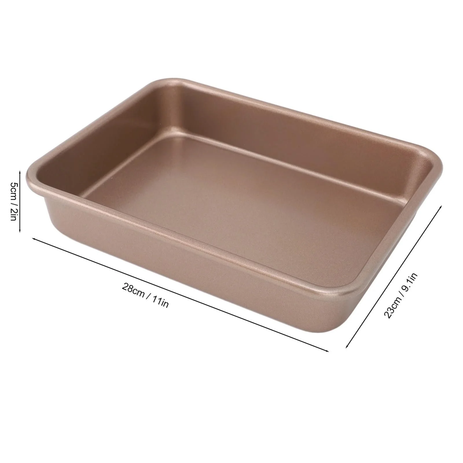 Форма для запекания набор 2 предмета углеродистая сталь прямоугольная антипригарная портативная многофункциональная (M), фото №2