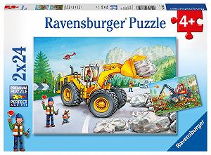 Купить Пазлы Ravensburger Excavator And Forest Tractor 78028 2 x 24 элемента - Фото 1 Пазлы Ravensburger Excavator And Forest Tractor 78028 2 x 24 элемента - Фото 1