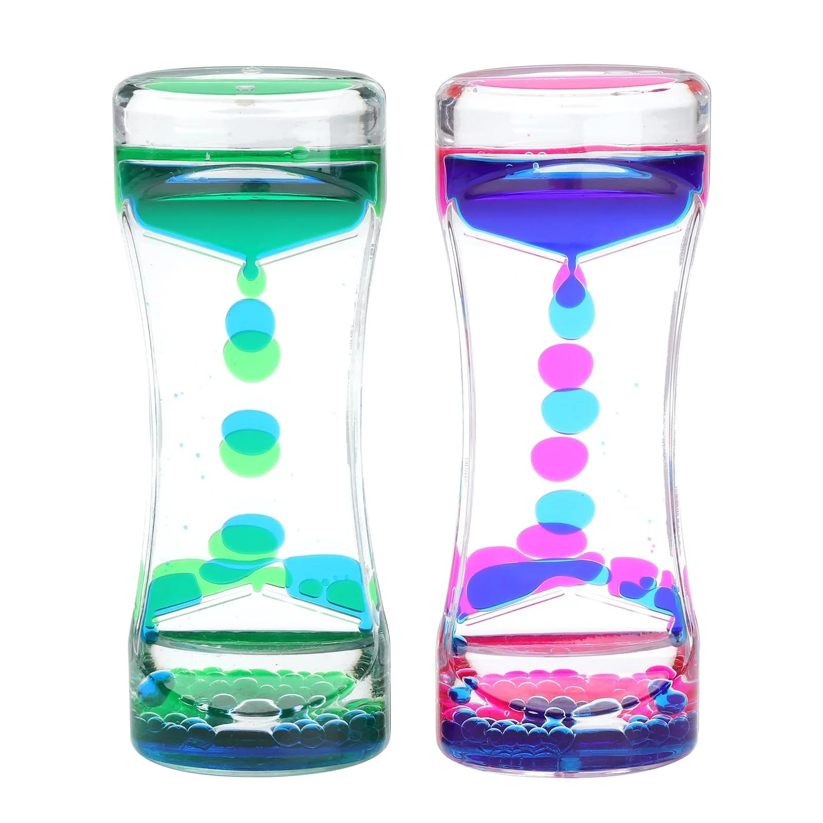 Рідкий пісочний годинник Liquid Motion Timer Набір 2 шт. Акриловий 13.5 см Синьо-рожевий та Синьо-зелений, фото №1 Рідкий пісочний годинник Liquid Motion Timer Набір 2 шт. Акриловий 13.5 см Синьо-рожевий та Синьо-зелений, фото №1