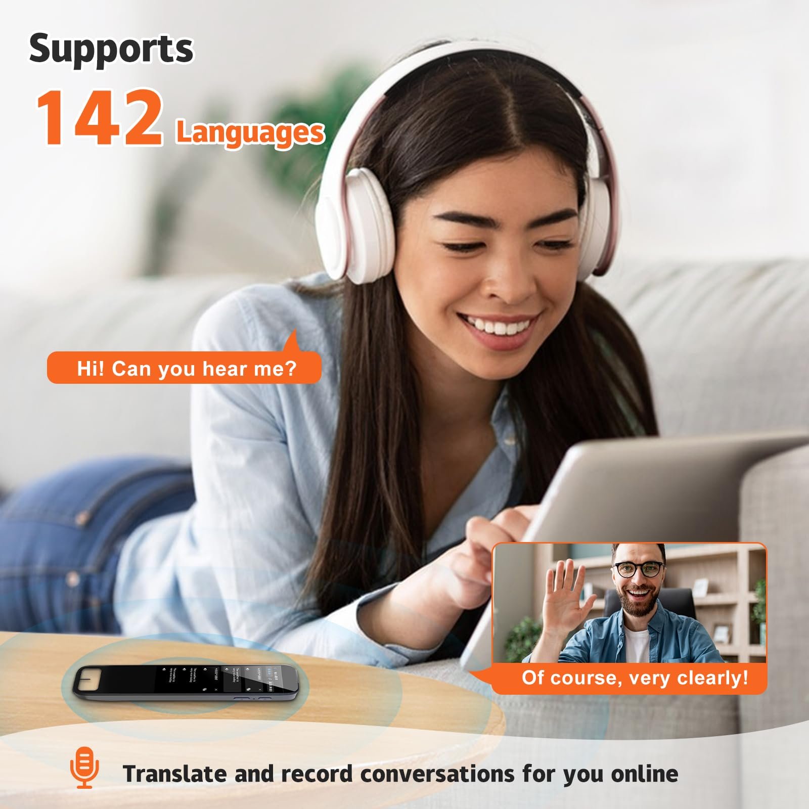 Ручка-сканер WingFly, ручка-переводчик со сканированием на 134 языках, сенсорная, фото №6