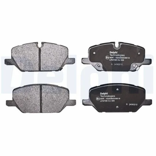 Комплект тормозных колодок, дисковый тормоз DELPHI LP3736 для OPEL VAUXHALL, передняя ось, фото №2