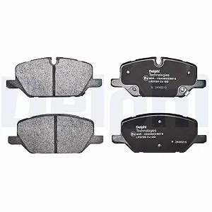 Комплект тормозных колодок, дисковый тормоз DELPHI LP3736 для OPEL VAUXHALL, передняя ось synthetic.ua - Фото 1