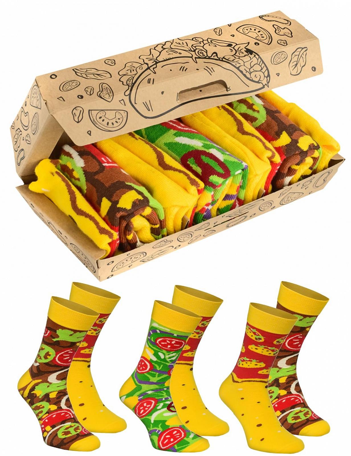 Шкарпетки Rainbow Socks Tacos Box - Жіночі/Чоловічі - 3 пари, фото №1