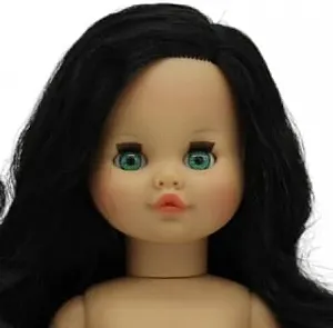 Лялька Folk Artesanía Sintra Nude Collection Original 01-NV 40 см Довге Хвилясте Волосся - Фото 1