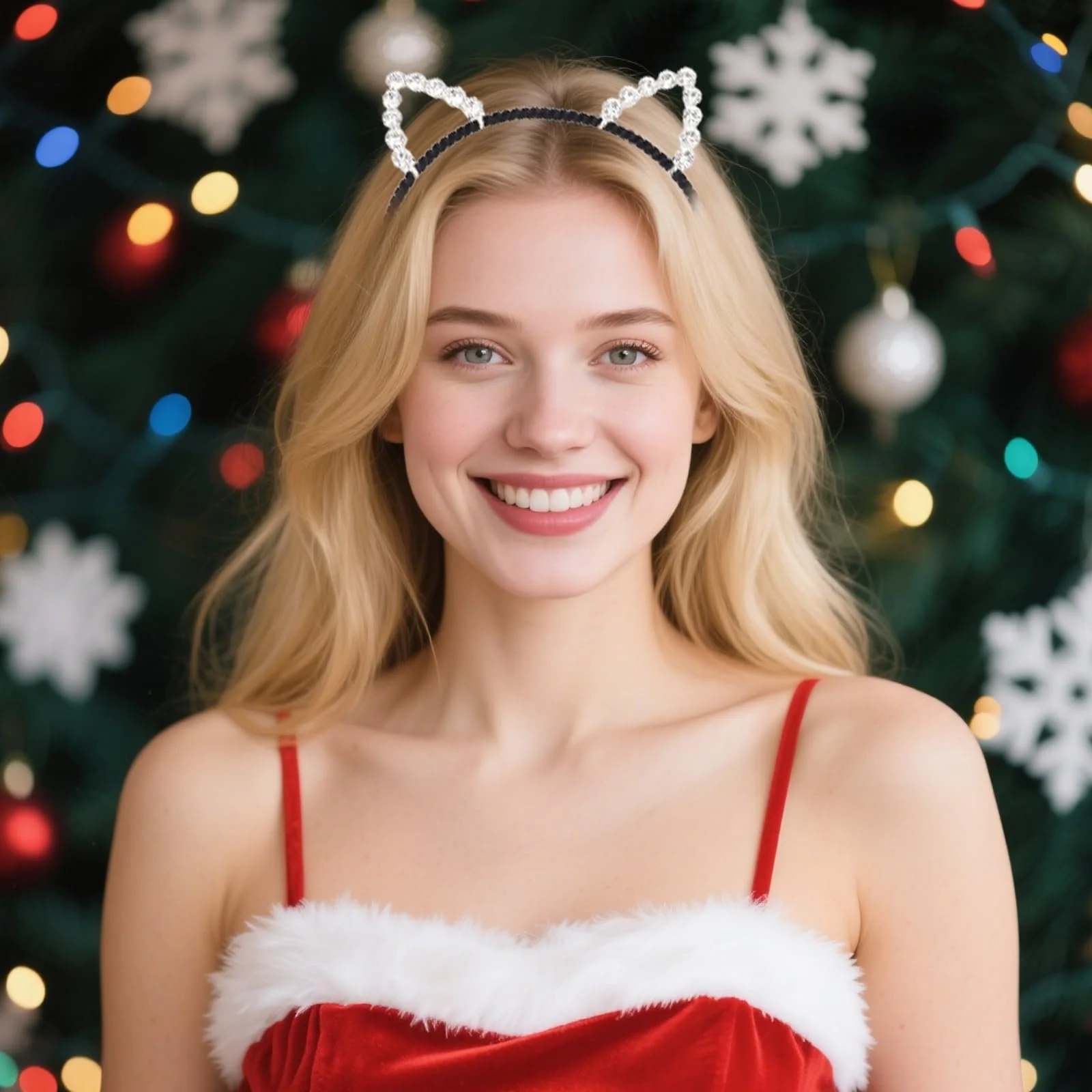 Набір обручів для волосся з котячими вушками для жінок, фото №4