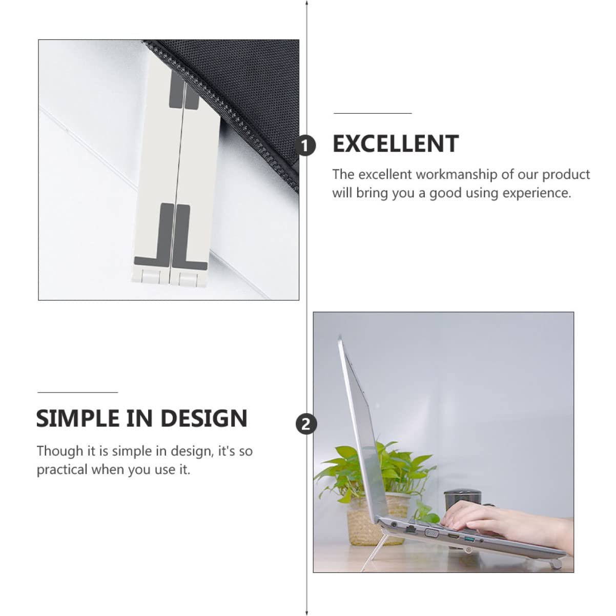 Підставка для ноутбука багатофункціональна Tofficu з регульованою підставкою для ноутбука та мобільного телефону, стабільна та міцна для ігор, відео та іншого, фото №7