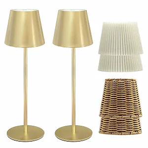 Настільна лампа ANTELA LED бездротова димована 3000K/4000K/5000K Gold (комплект 2 шт.) - Фото 1