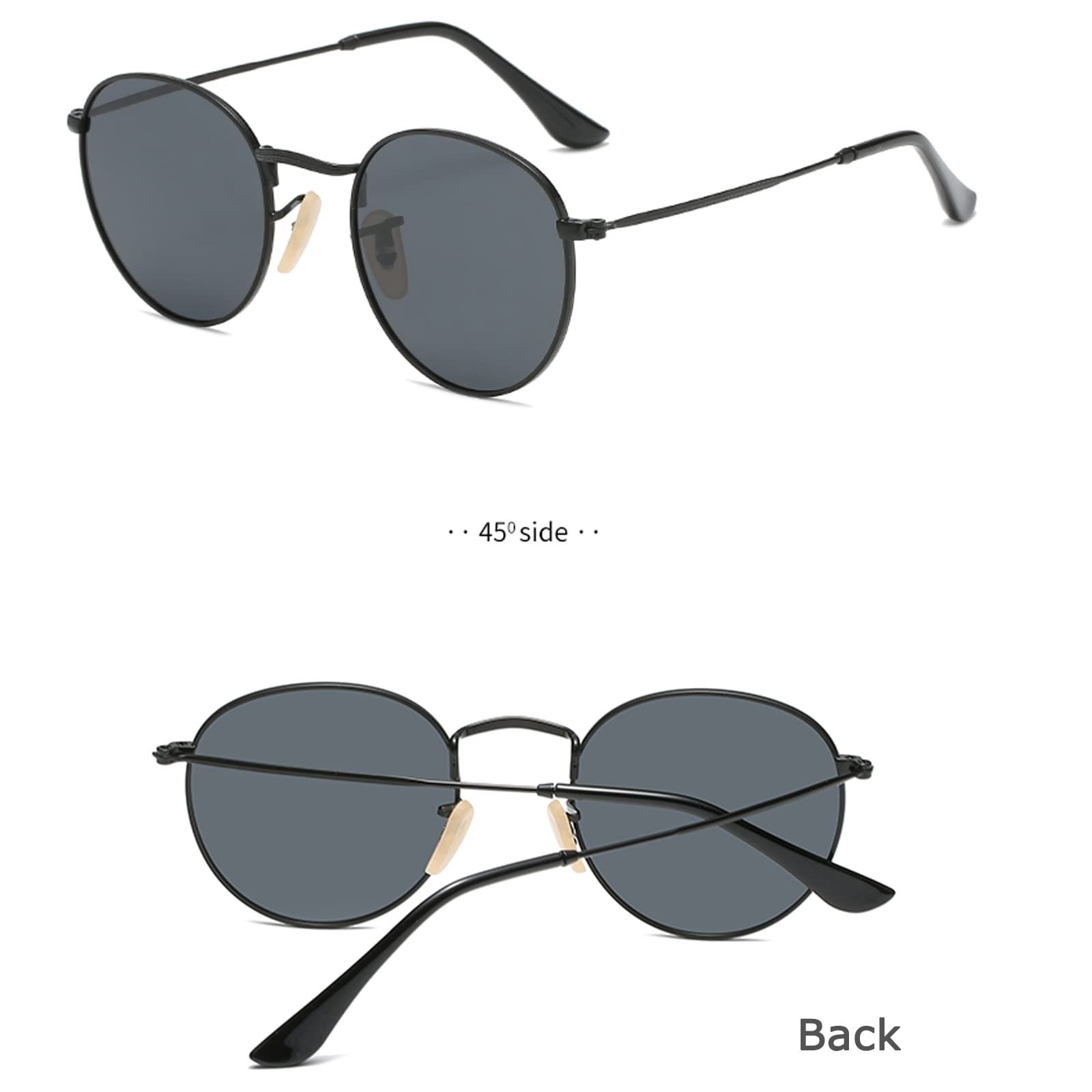 Сонцезахисні окуляри круглі Dollger Метал Ретро Поляризовані UV400, фото №5