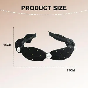 Обруч Бархатный с жемчугом synthetic.ua - Фото 1