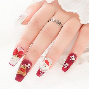 Різдвяні, 3 коробки, 3D прикраси для нігтів synthetic.ua - Фото 1