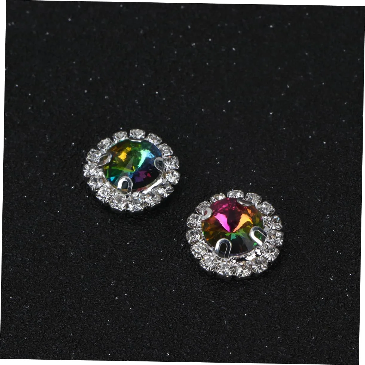 Стразы Operitacx Круглые Плоские Переливчатые 60 шт, фото №6