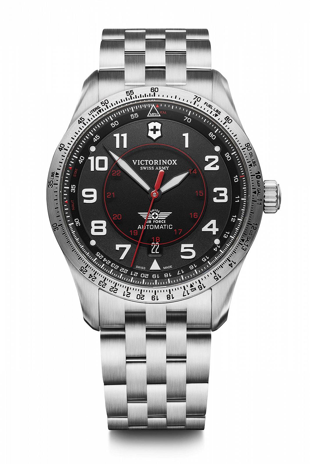 Годинник Victorinox Herren Automatic Airboss Mechanical Ø 42 мм Чорний/Срібний, фото №1